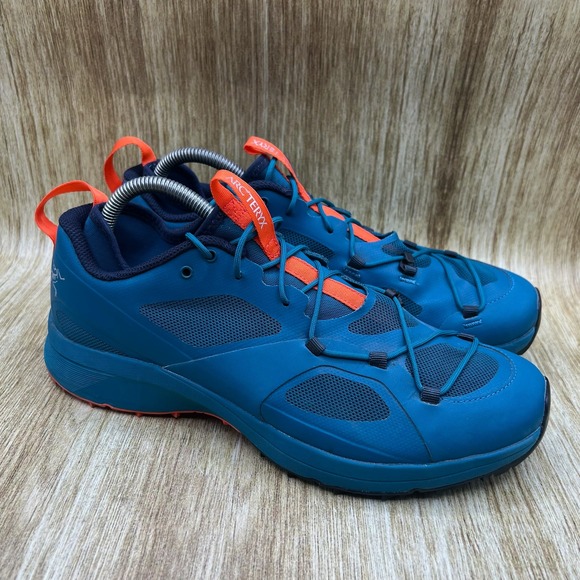 Arc'teryx Norvan VT Trail Men's Size 8.5 Hiking Trail Running Shoes Blue Orange - Picture 1 of 10